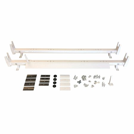 TRAILFX 500 Pound Capacity, Universal 2 Bar 53 To 63" Adjustable Length, Powder Coated, White FCLR005W